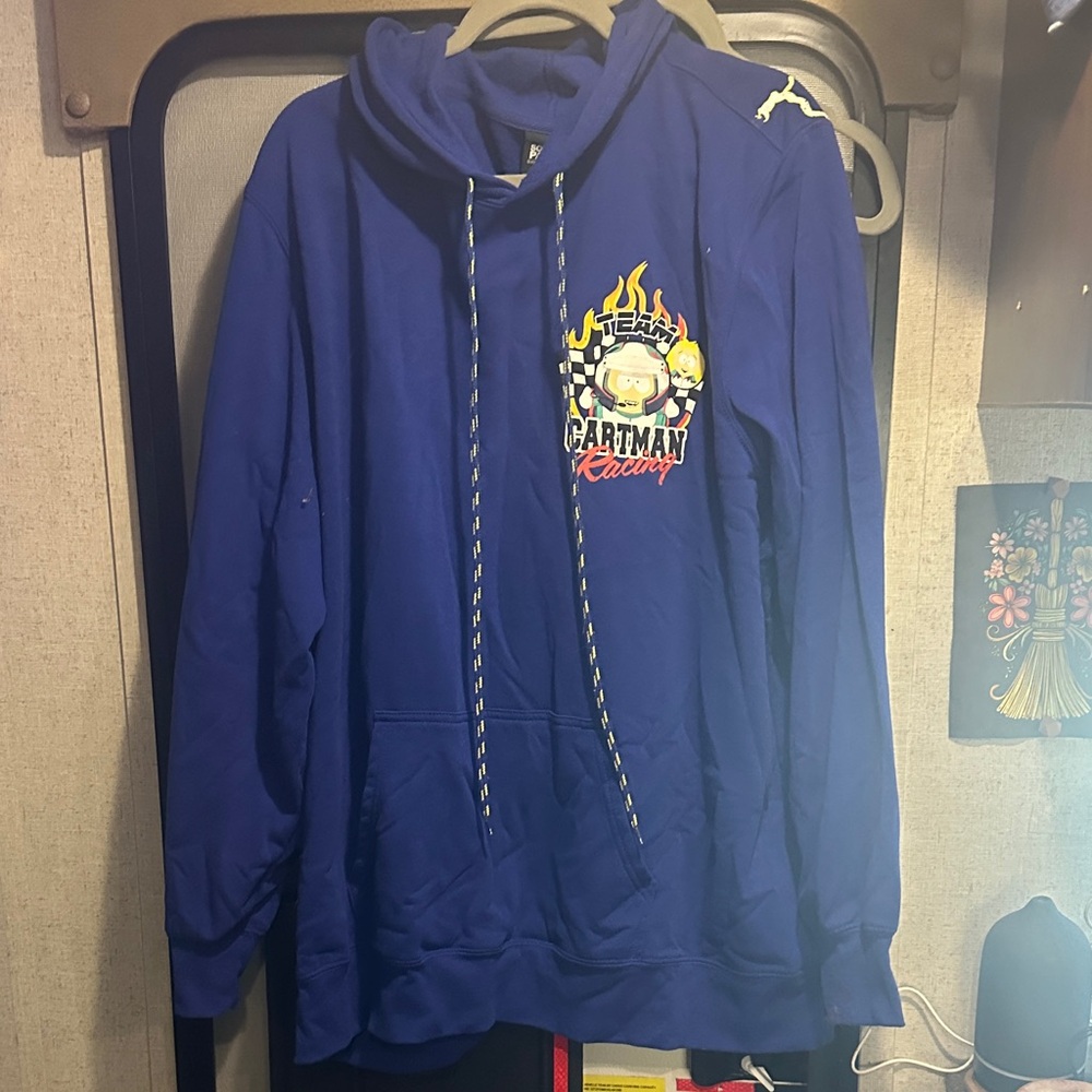 Cartman Racing Men's Blue Hoodie